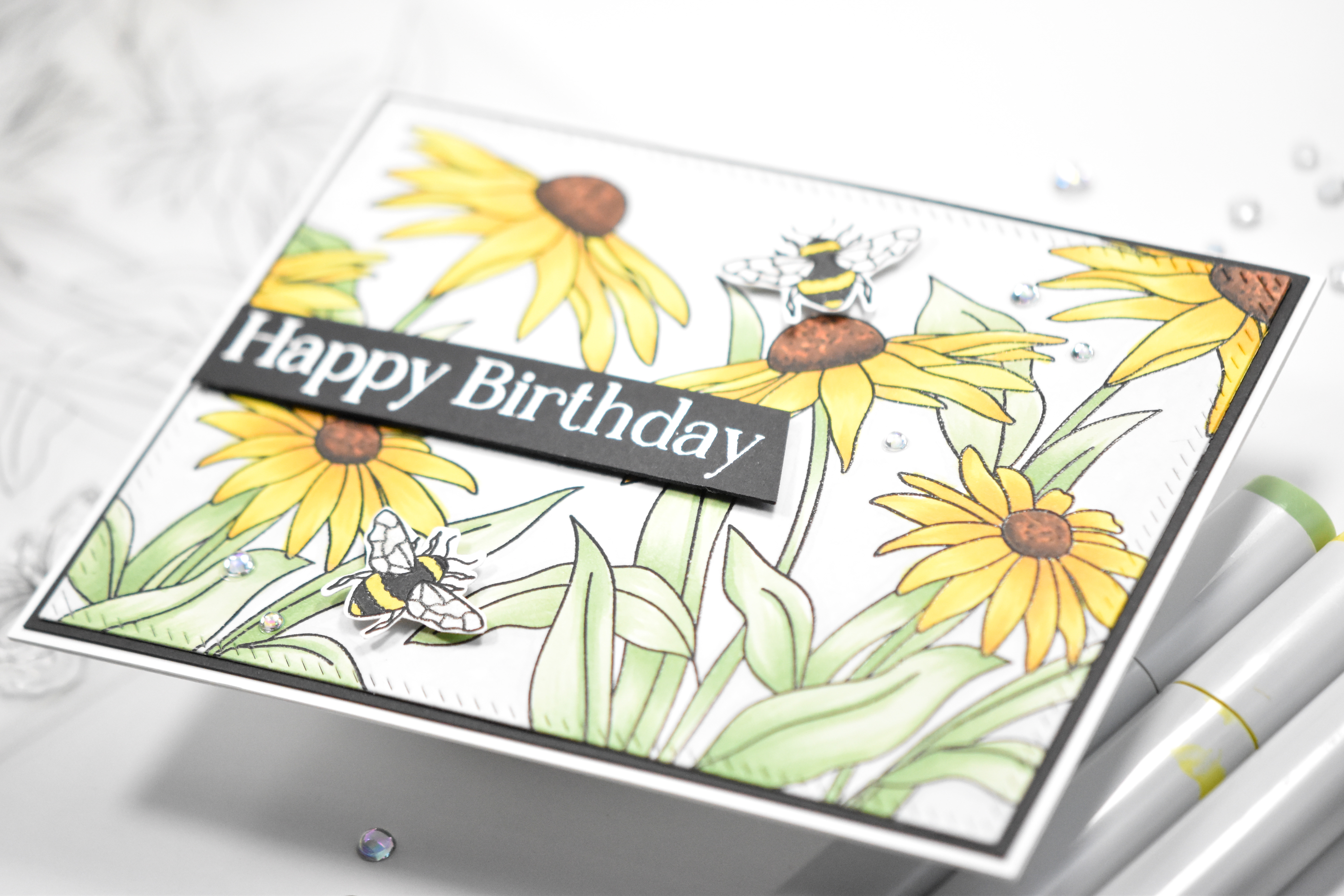 Simon Says Stamp Black Eyed Susans Birthday – REDSAS