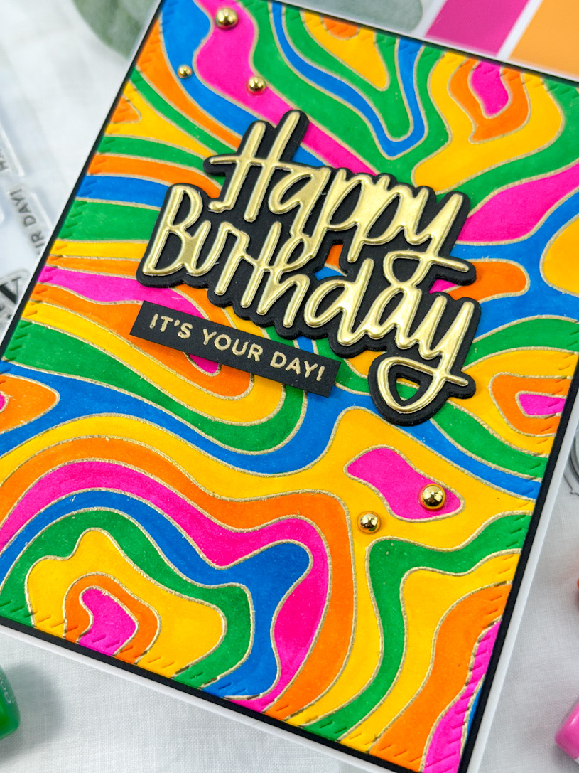 Simon Says Stamp Rainbow Birthday – REDSAS