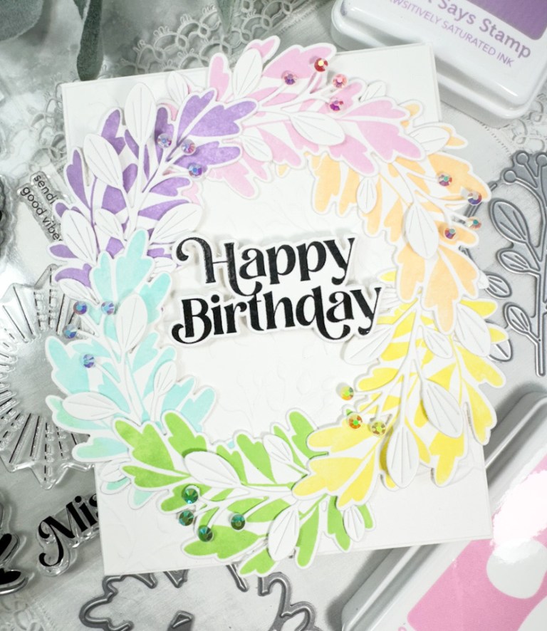 Simon Says Stamp Leafy Birthday Wishes – REDSAS