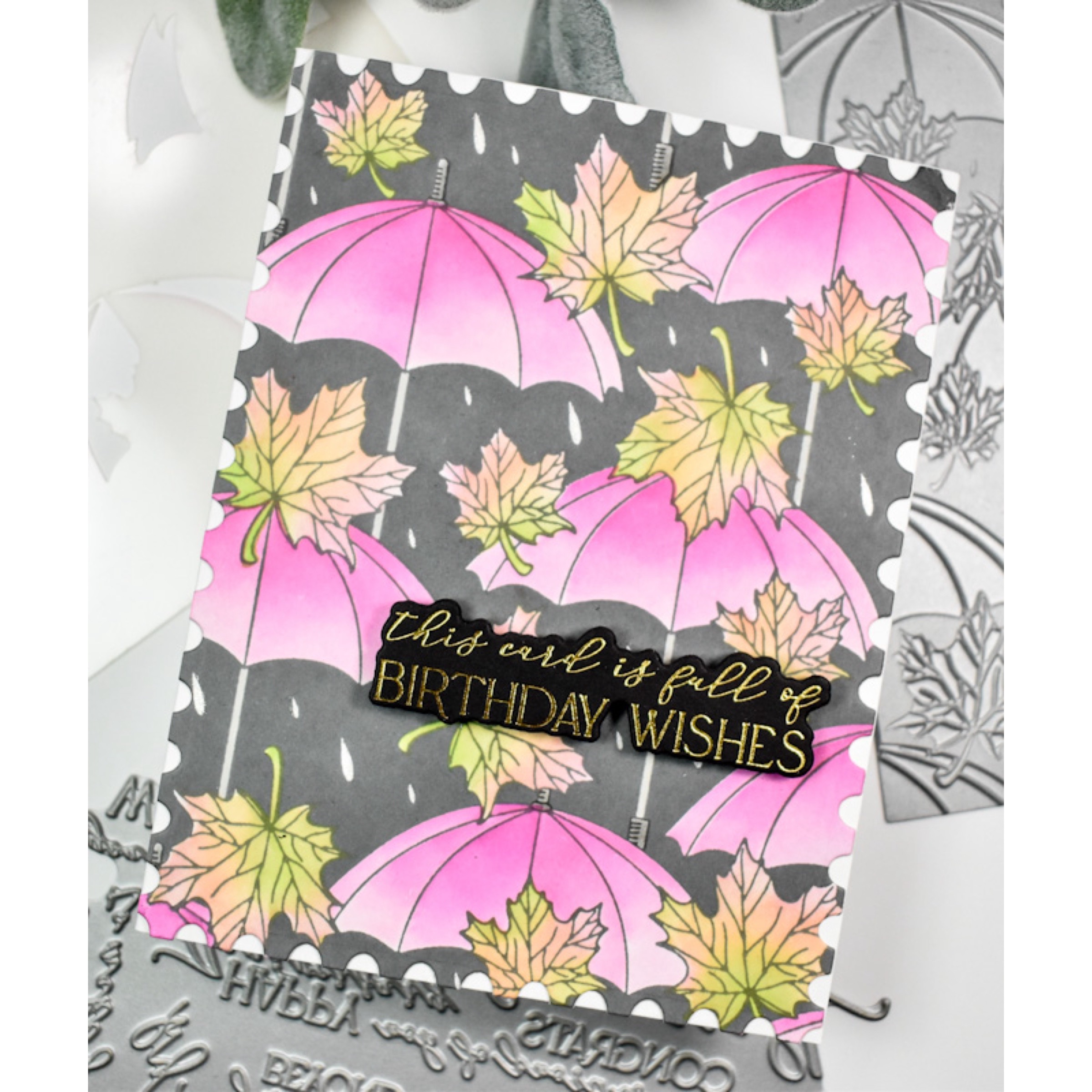 Spellbinders Rainy Birthday Wishes – REDSAS