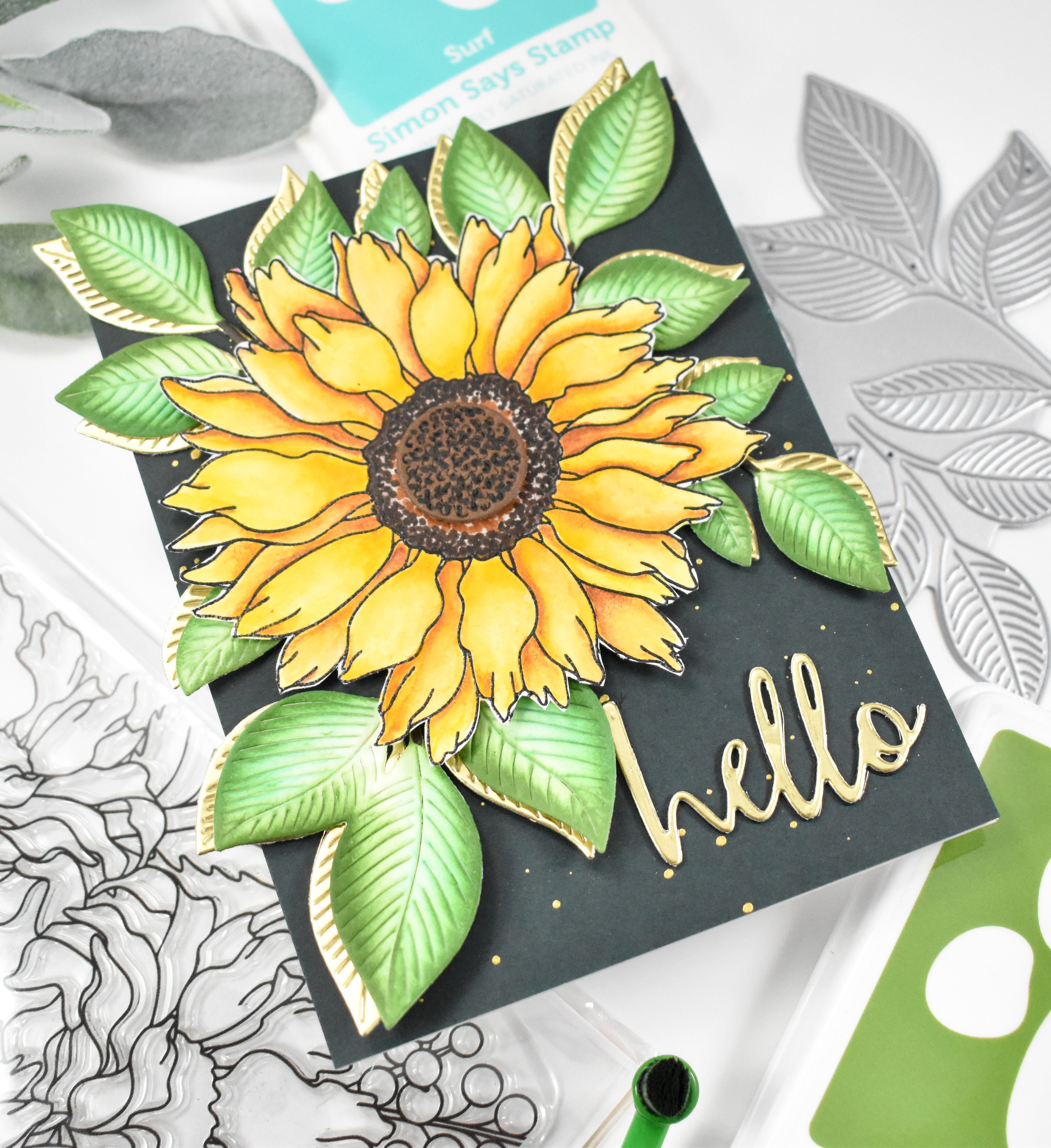 Simon Says Stamp Hello Sunflower – REDSAS