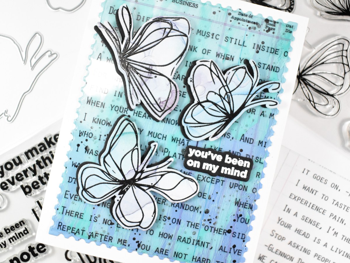 Simon Says Stamp Artsy Butterflies&nbsp;Text